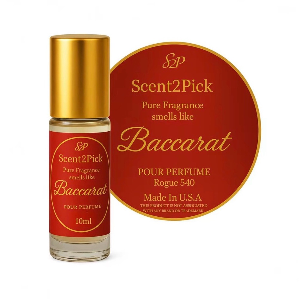 Baccarat Roll On Scent Oil - 10ml Alcohol Free Long Lasting Oil Based Fragrance